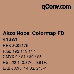Color code: Akzo Nobel Colormap FD - 413A1 | qconv.com