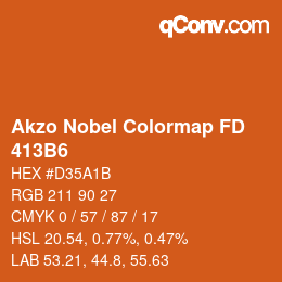 Color code: Akzo Nobel Colormap FD - 413B6 | qconv.com