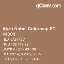 Color code: Akzo Nobel Colormap FD - 413C1 | qconv.com