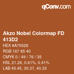 カラーコード: Akzo Nobel Colormap FD - 413D2 | qconv.com