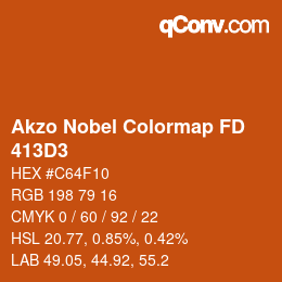Color code: Akzo Nobel Colormap FD - 413D3 | qconv.com