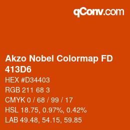 Color code: Akzo Nobel Colormap FD - 413D6 | qconv.com