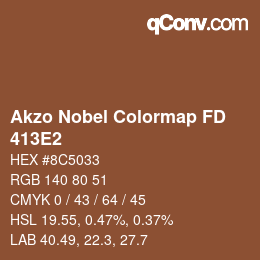 Color code: Akzo Nobel Colormap FD - 413E2 | qconv.com