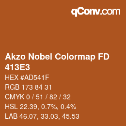 Color code: Akzo Nobel Colormap FD - 413E3 | qconv.com