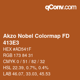 Código de color: Akzo Nobel Colormap FD - 413E3 | qconv.com