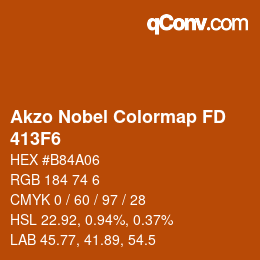 Color code: Akzo Nobel Colormap FD - 413F6 | qconv.com