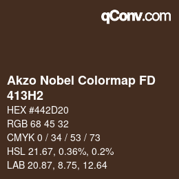 Color code: Akzo Nobel Colormap FD - 413H2 | qconv.com