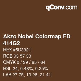 Código de color: Akzo Nobel Colormap FD - 414G2 | qconv.com