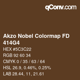 Code couleur: Akzo Nobel Colormap FD - 414G4 | qconv.com