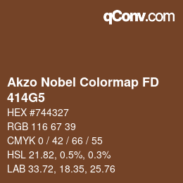 Código de color: Akzo Nobel Colormap FD - 414G5 | qconv.com