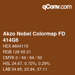 Code couleur: Akzo Nobel Colormap FD - 414G6 | qconv.com