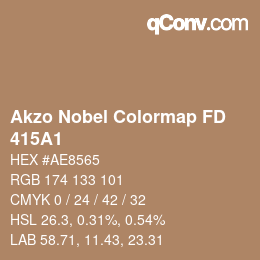 カラーコード: Akzo Nobel Colormap FD - 415A1 | qconv.com