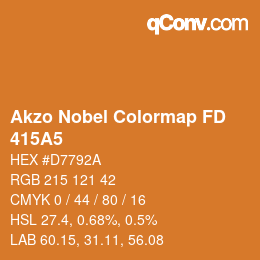 Code couleur: Akzo Nobel Colormap FD - 415A5 | qconv.com