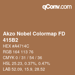 Color code: Akzo Nobel Colormap FD - 415B2 | qconv.com