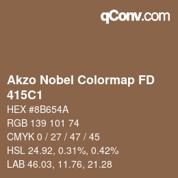 Color code: Akzo Nobel Colormap FD - 415C1 | qconv.com