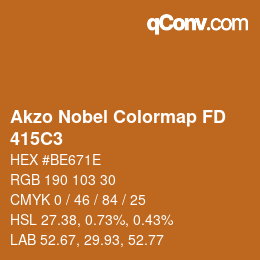 Color code: Akzo Nobel Colormap FD - 415C3 | qconv.com
