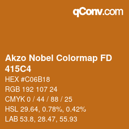 Color code: Akzo Nobel Colormap FD - 415C4 | qconv.com