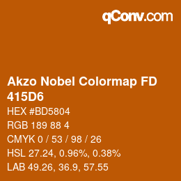Color code: Akzo Nobel Colormap FD - 415D6 | qconv.com