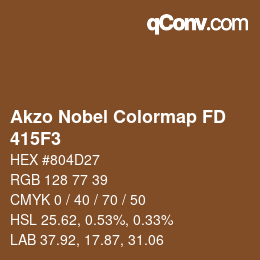 Code couleur: Akzo Nobel Colormap FD - 415F3 | qconv.com