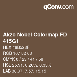 Color code: Akzo Nobel Colormap FD - 415G1 | qconv.com