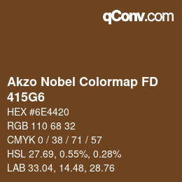 Color code: Akzo Nobel Colormap FD - 415G6 | qconv.com