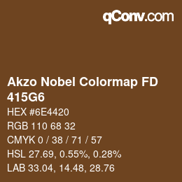 Code couleur: Akzo Nobel Colormap FD - 415G6 | qconv.com