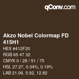Color code: Akzo Nobel Colormap FD - 415H1 | qconv.com