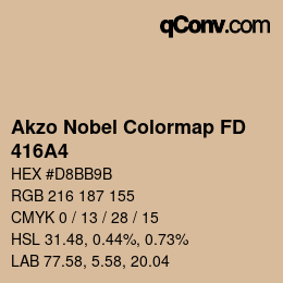 Color code: Akzo Nobel Colormap FD - 416A4 | qconv.com