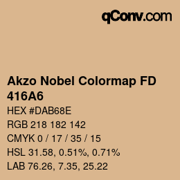 Color code: Akzo Nobel Colormap FD - 416A6 | qconv.com