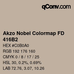 Color code: Akzo Nobel Colormap FD - 416B2 | qconv.com