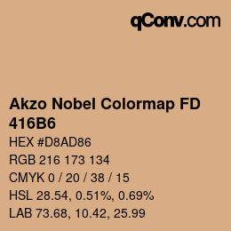 Color code: Akzo Nobel Colormap FD - 416B6 | qconv.com