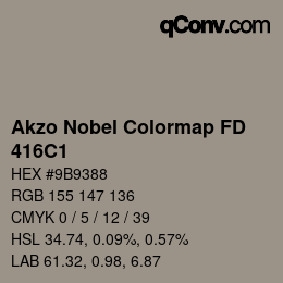 Code couleur: Akzo Nobel Colormap FD - 416C1 | qconv.com