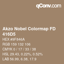 Code couleur: Akzo Nobel Colormap FD - 416D5 | qconv.com