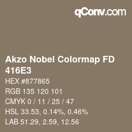 Color code: Akzo Nobel Colormap FD - 416E3 | qconv.com
