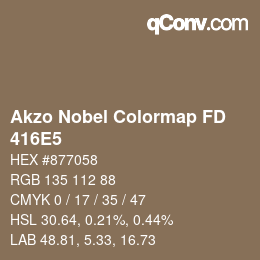 Color code: Akzo Nobel Colormap FD - 416E5 | qconv.com