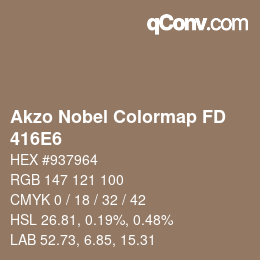 Code couleur: Akzo Nobel Colormap FD - 416E6 | qconv.com
