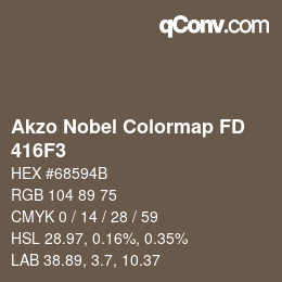 Farbcode: Akzo Nobel Colormap FD - 416F3 | qconv.com
