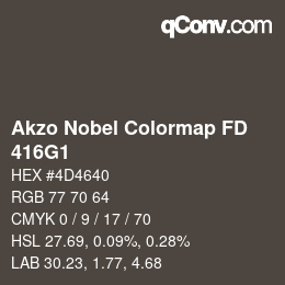 Farbcode: Akzo Nobel Colormap FD - 416G1 | qconv.com