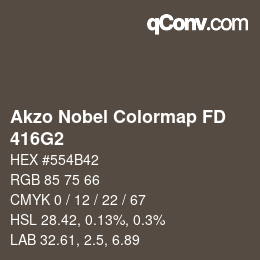 Color code: Akzo Nobel Colormap FD - 416G2 | qconv.com