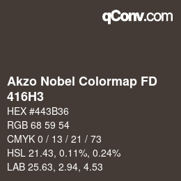 Color code: Akzo Nobel Colormap FD - 416H3 | qconv.com