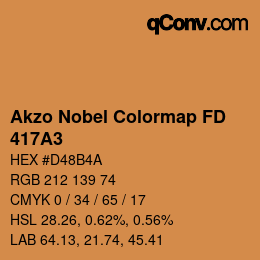 Color code: Akzo Nobel Colormap FD - 417A3 | qconv.com