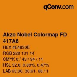 Color code: Akzo Nobel Colormap FD - 417A6 | qconv.com