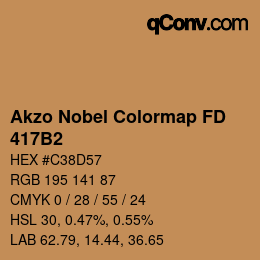 Color code: Akzo Nobel Colormap FD - 417B2 | qconv.com