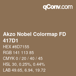 Color code: Akzo Nobel Colormap FD - 417D1 | qconv.com