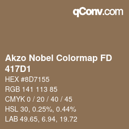 Código de color: Akzo Nobel Colormap FD - 417D1 | qconv.com