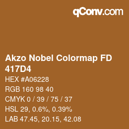 Color code: Akzo Nobel Colormap FD - 417D4 | qconv.com