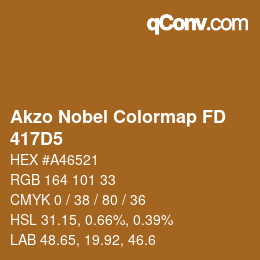 Color code: Akzo Nobel Colormap FD - 417D5 | qconv.com