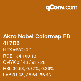 Color code: Akzo Nobel Colormap FD - 417D6 | qconv.com