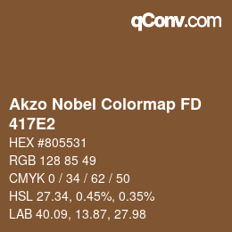 Color code: Akzo Nobel Colormap FD - 417E2 | qconv.com