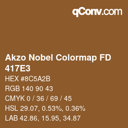 Color code: Akzo Nobel Colormap FD - 417E3 | qconv.com